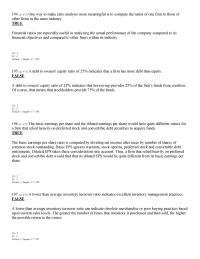 Chapter 17 3 The basic earnings per share and the diluted earnings per share would have quite different values for a firm that relied heavily on preferred stock and convertible debt securities to acquire funds