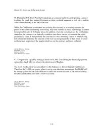 Banking Chapter 2 3 During the U.S. Civil War the Confederate government had to resort to printing currency to obtain the goods they needed. Comment on what you think happened