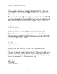 Banking Chapter 14 3 Imagine a situation where the deposits at state chartered banks would be insured by a state insurance fund and deposits at nationally chartered banks would be insured by FDIC