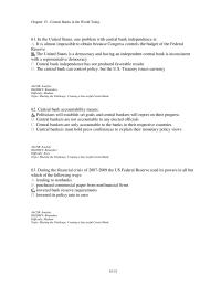 Banking Chapter 15 2 Central bank statements in developed countries are similar both in length and in the speed with which policy changes are announced