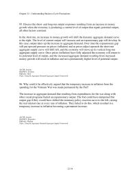 Banking Chapter 22 3 Discuss the short- and long-run output responses resulting from an increase in money growth when the economy is producing a current level of output that equals potential&nbsp;