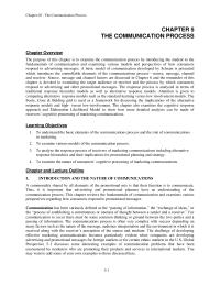 Journalism Chapter 5 Homework An important aspect of developing effective communication involves having an understanding of the response process the receiver may go through and how the promotional