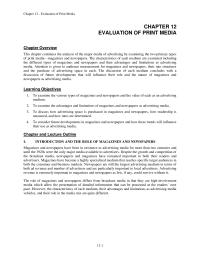 Journalism Chapter 12 Homework there are several problems facing the magazine industry including declines in readership and advertising pages and increasing postal rates and paper costs