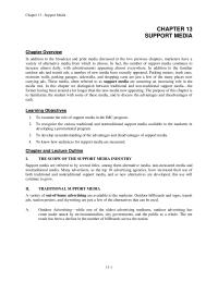 Journalism Chapter 13 Homework sales promotion and motivational communications medium which employs useful articles of merchandise imprinted with an advertiser’s name, message, or logo