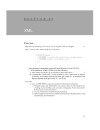 Chapter 23 Homework Student name and information on courses taken by the student including course number, year, semester, and grade)