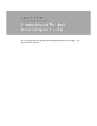 Chapter 1-2 Homework Introduction And Relational Model Currently&nbsp;Introduction and Relational Model We have not provided any questions for Chapter 1