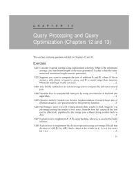Chapter 12-13 Homework Consider external sorting using replacement selection. What is the minimum, average, and maximum length of the runs generated