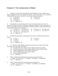 Chemical Engineering Chapter 2 1 Chlorine dioxide is a strong oxidizer that is used for bleaching flour and textiles and for purification of water. What is its formula