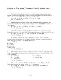 Chemical Engineering Chapter 4 1 Sodium hydroxide, also known as caustic soda, is used to neutralize acids and to treat cellulose in making of cellophane.&nbsp; Calculate the number of moles of solute in
