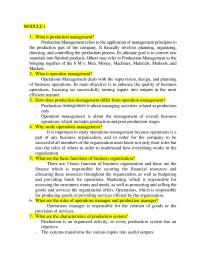 What is production management ?