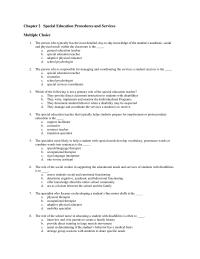 Chapter 2 1 True false The Special Education Teacher Always The Individual With
