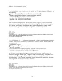 Journalism Chapter 5 3 According to the FCB planning model, a package goods company might want to send out free samples to generate trial and follow this with discount