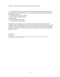 Journalism Chapter 7 1 Many marketers are uncertain as to what the integrated marketing communications should contribute to the marketing program
