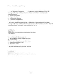 Journalism Chapter 10 1 After the situation analysis and the development of both the marketing and creative strategy plans, it is time to develop the media plan