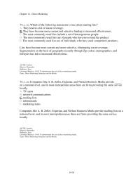 Journalism Chapter 14 3 The lower cost and convenience of which of the following media have raised concerns among traditional direct-mail marketers but at the same time created better opportunities