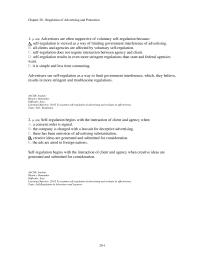 Journalism Chapter 20 1 A number of self-regulatory mechanisms have been established by the business community in an effort to control advertising practices and among them