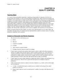 Management Chapter 10 Homework As a result of increased global competition, a rapidly growing number of companies of all sizes are paying much more attention to issues involving quality and productivity