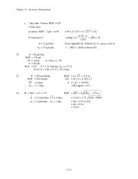 Management Chapter 13 Homework The total annual savings as a result of switching from six-week FOI to EOQ are relatively small and switching to the optimal order quantity may not be warranted