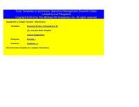 Management Chapter 14s Homework&nbsp;The goal of a maintenance program is to minimize the total cost of keeping facilities and&nbsp;equipment in good working order