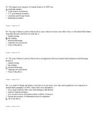 Management Chapter 5 2 The type of abusive activity that involves cases where investors were able to buy or sell mutual fund shares long after the price had been set each day is&nbsp;