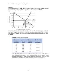 Economics Chapter 3 Homework How will each of the following changes in demand and/or supply affect equilibrium price and equilibrium quantity in a competitive market; that is, do price and quantity rise