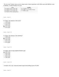 Management Chapter 9 2 Calculate the percentage change in this bond’s price if interest rates on comparable risk securities decline to 7 percent. Use the duration valuation equation