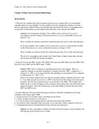 Economics Chapter 10 Homework Why does a downshift of the consumption schedule&nbsp;