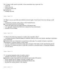 Management Chapter 13 2 Assume 50 percent of the loan is drawn and that there are reserve requirements of 10 percent on demand deposits. What should the bank charge as back-end fees