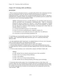 Economics Chapter 11 Homework What is meant by technological advance, as broadly defined? How does technological advance enter into the definition of the very long run