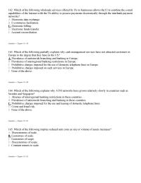 Management Chapter 16 3 Which of the following partially explains why cash management services have not attracted customers in Europe to the degree that they have in the US