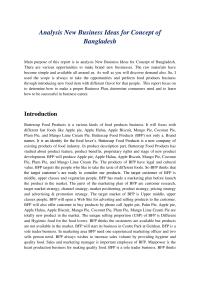 Analysis New Business Ideas For Concept Of Bangladesh