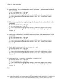 Economics Chapter 2 2 The quintessential example for the price of another potential output and the impact of the price of one good on the market for another is
