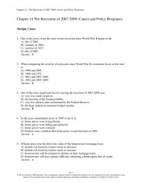 Economics Chapter 14 1 The elements of the stimulus package adopted in 2009 that allowed states to continue to make their unemployment compensation payments&nbsp;