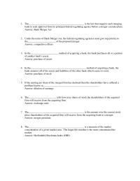 Banking Chapter 19 1 When the existing ownership of the bank experiences a loss in their share of the company due to an increased number of shares going to new stockholders it is known as
