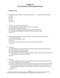 Economics Chapter 25 1 The reason why a cure to a disease such as AIDS would have less elastic demand than a vaccine at every price is that