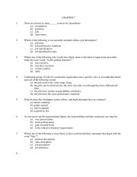 Human Resources Chapter 7 1 Which These Terms Allows For The Most Discretionary Authority The Incumbent A