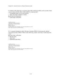 Finance Chapter 6 3 After the auditor has prepared a flowchart of the internal controls surrounding sales and evaluated the design of the system