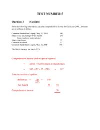 Finance Chapter 5 1 After making your valuation you discover (in footnotes) that the firm has 37 million employee stock options outstanding