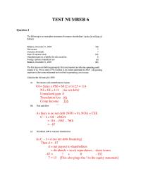 Finance Chapter 6 1 Operating Expenses, OI from sales, before tax, Tax reported, Tax benefit of loss on other OI ,Tax benefit of net interest expense