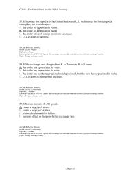 Economics Chapter 01 2 Refer to the above table. Suppose that the United States imports more products from Lutel and than before. All else equal, the dollar price of luta will