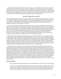 Banking Chapter 1 2 How might the additional product and geographic diversity achieved by combining Mars and Wrigley benefit the combined firms