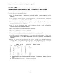 Economics Chapter 11 1 How does economic rivalry take place in monopolistic competition? Describe the different aspects of product differentiation and price competition