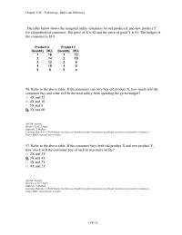 Economics Chapter 11 2 how much will the consumer buy and what will be the total utility from spending the given budget