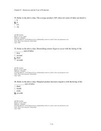 Economics Chapter 7d 2 Other things equal, if the fixed costs of a firm were to increase by $100,000 per year, which of the following would happen