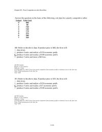 Economics Chapter 8d 3 If each of the 100 firms in the industry is maximizing its profit and earning only a normal profit, each must have an average total cost of