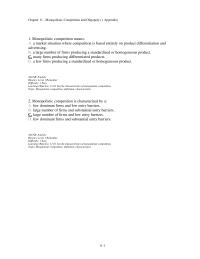 Economics Chapter 11d 1&nbsp;&nbsp;If the number of firms in a monopolistically competitive industry increases and the degree of product differentiation diminishes