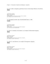Economics Chapter 11d 5 Both collusive and non collusive oligopoly models suggest that price changes will be relatively infrequent in these types of industries