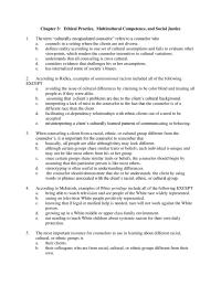 Business Ethics Chapter 3 1 Southeast Asian Client Refuses Seek Police Assistance When