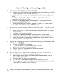 Business Ethics Chapter 4 1&nbsp;counselors with strong religious beliefs against abortion should refer clients who wish to explore whether or not to terminate a pregnancy