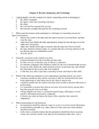 Business Ethics Chapter 6 1 Records Subpoenas And Technology Legal Principles View The Contents Clients Counseling